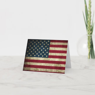 Cartões de Nota Patriótica do Bandeira Americano