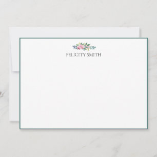 Cartões de Nota: Peões Botânicos Modernos Elegante