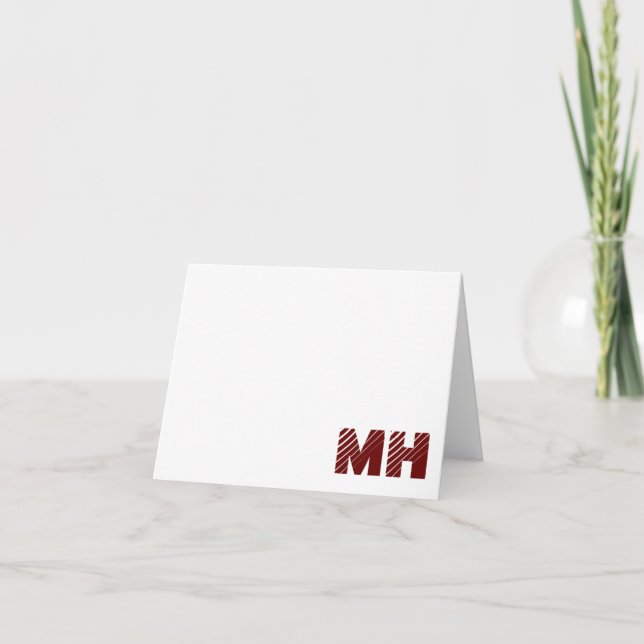 Cartões de Nota Personalizados (Frente)