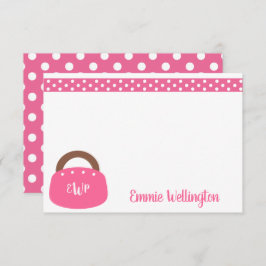 Cartões de Nota Personalizados de Bag Bermudas Mon