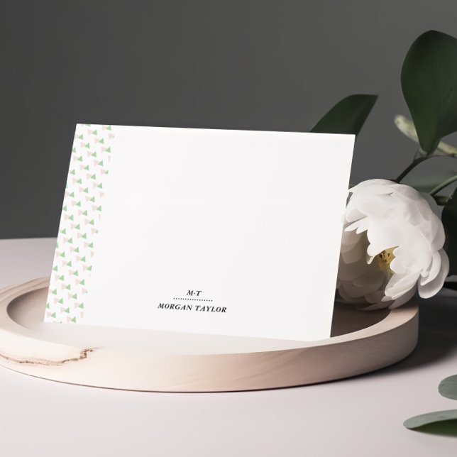 Cartões de Nota Personalizados de Triângulos (Criador carregado)