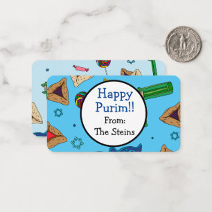 Cartões de Nota Personalizados Feliz Purim