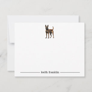 Cartões de Nota Personalizados Malinois Belgas