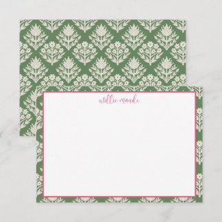Cartões de Nota Personalizados | Papelaria Floral