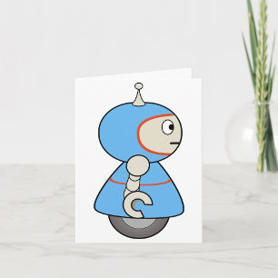 Cartões de Nota Robótica Azul