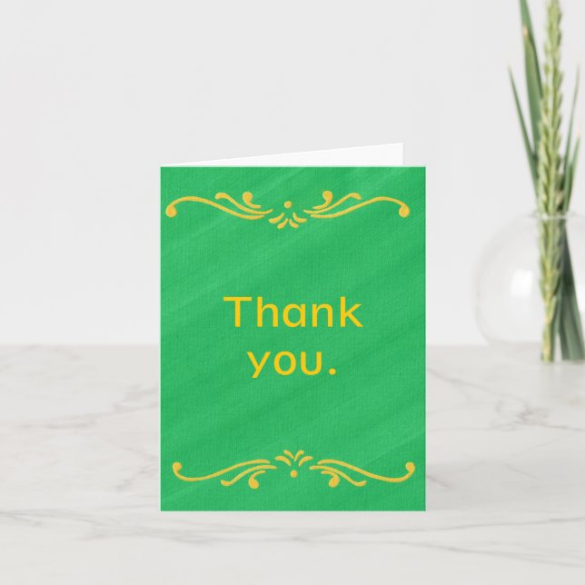 Cartões de Nota Verde de Borda de Fleur De Lis Ama (Frente)