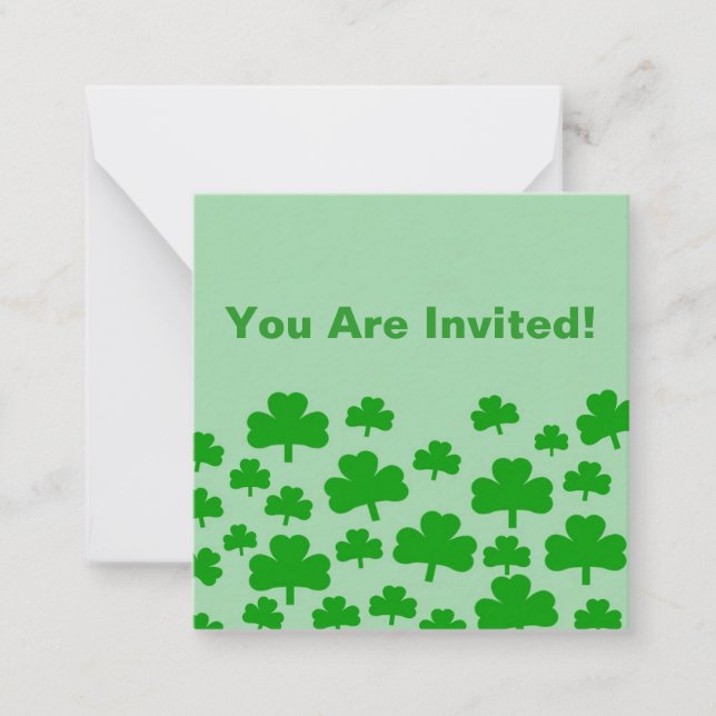 Cartões de Notas Campo de Trevos (Frente)