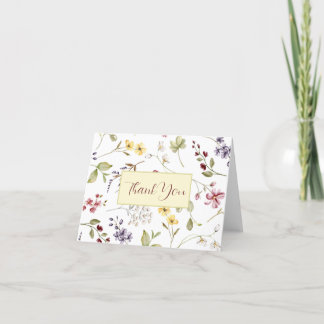 Cartões de notas de agradecimento de flores silves