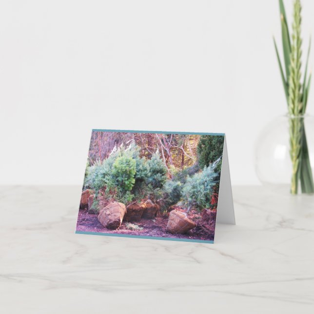 Cartões de notas de fazenda da árvore de Natal (Frente)