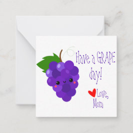 Cartões de Notas para Lancheira Tenha um Dia Marav