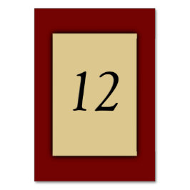 Cartões de Número da Mesa Marcella