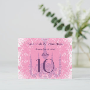 Cartões de Número de Mesa de Casamento Cristal Ant