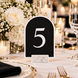 Cartões de Número de Mesa de Casamento em Arco Pre