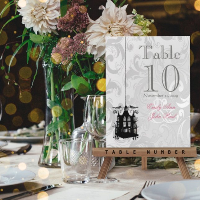Cartões de Número de Mesa de Casamento em Gaiola d (Criador carregado)