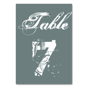 Cartões de Número de Mesa de Casamento Personaliza