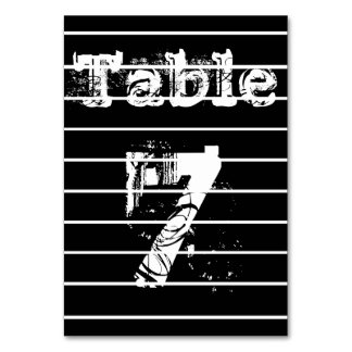 Cartões de Número de Mesa de Casamento Personaliza