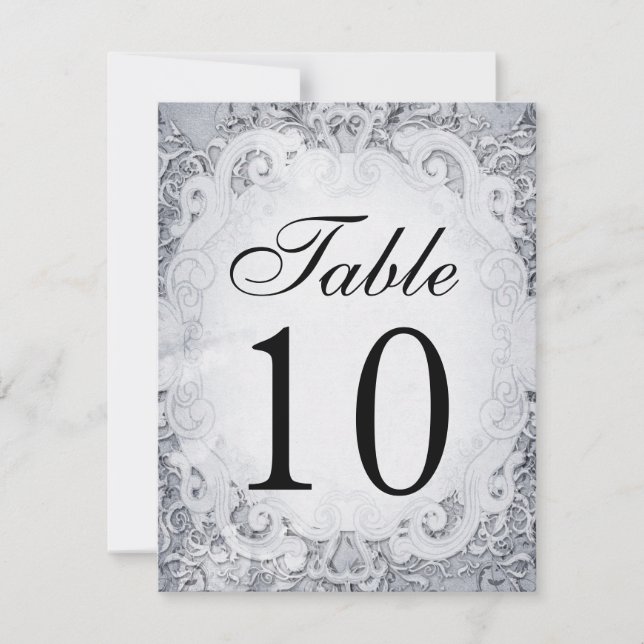 Cartões de Número de Mesa de Conto de Fadas Orname (Frente)