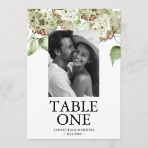Cartões de Número de Mesa para Casamento com Hortê