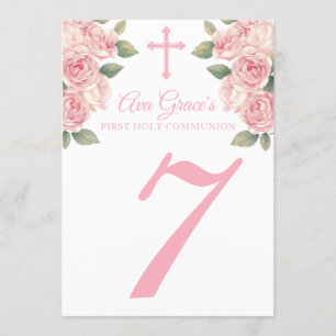 Cartões de Número de Tabela da Primeira Sagrada Co