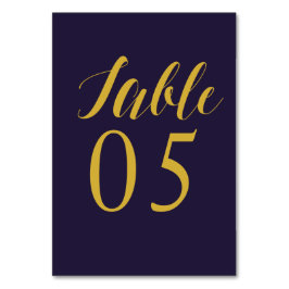Cartões de Número de Tabela de Casamento Chic Russ