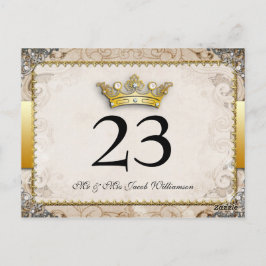 Cartões de Número de Tabela de Casamento de Fairyt