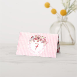 Cartões de Número de Tabela de Casamento Floral Ma