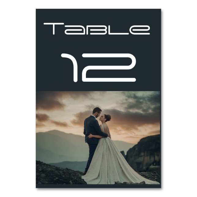 Cartões de Número de Tabela de Fotografias de Casa (Frente)