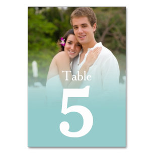 Cartões de Número de Tabela de Fotos de Casamento 