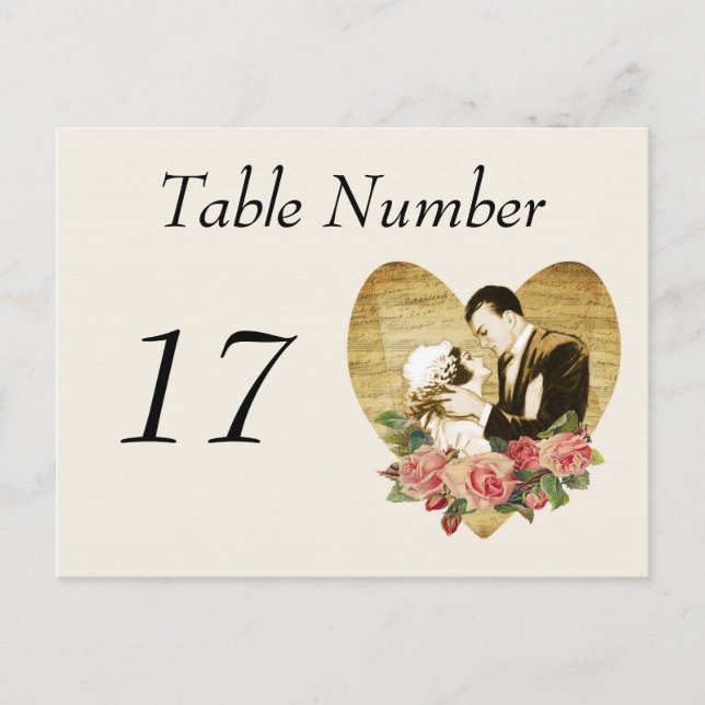 Cartões de números de tabela de 1920 (Frente)