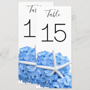 Cartões de números de tabela frente e verso para