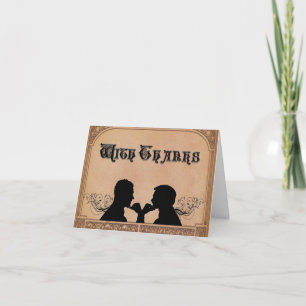 Cartões de Obrigado Personalizado de Cerimônia de