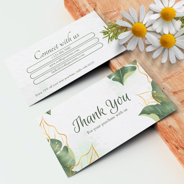 Cartões De Obrigado Personalizados Para Empresas (Custom Thank You Cards For Business)