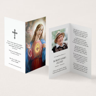 Cartões de Oração Católicos   Coração Sagrado