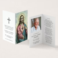 Cartões de Oração Católicos | Doce Jesus do coraçã