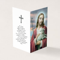 Cartões de Oração Católicos | Lamb de Deus