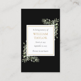 Cartões de Oração de Condolências para Funeral