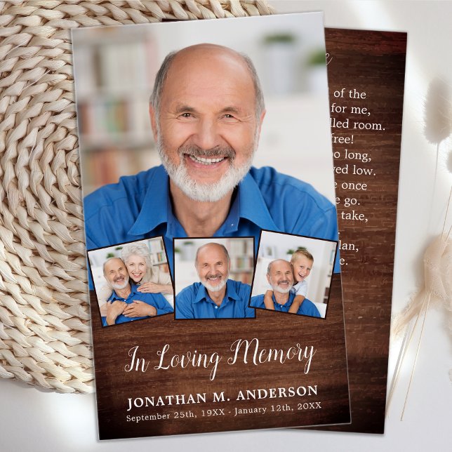 Cartões de Oração de Fotocolagem Russo Funeral 4 (Criador carregado)