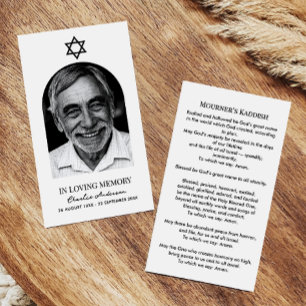 Cartões de Oração do Memorial Judaico de Foto de A