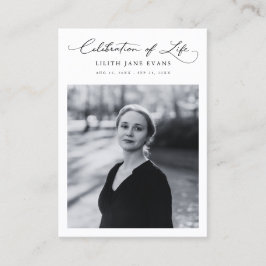 Cartões de Oração Funeral de Script para Serviço M