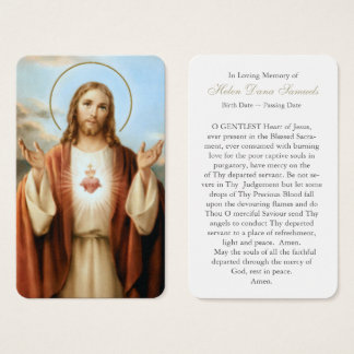 Cartões de Oração | Jesus do coração sagrado 3