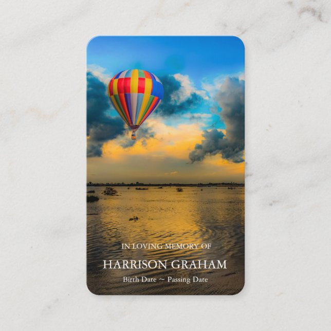 Cartões de Oração | Lago Sunset Deluxe (Frente)