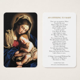 Cartões de Oração | Mary & Baby Jesus
