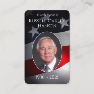 Cartões de Oração Memorial Fotográfica | Militar P