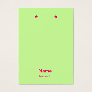 cartões de ouvido rosa e verde