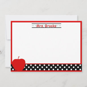 Cartões de Papel/Nota para Professores Apple
