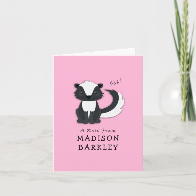 Cartões de Papelaria do Fofo Filhote de Gambá da F (Frente)