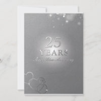 cartões de parabéns de 25 anos de casamento