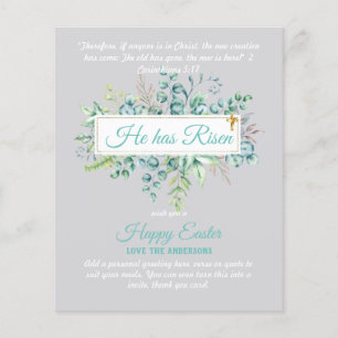 Cartões de PÁSCOA católicos Citação religiosa Vers