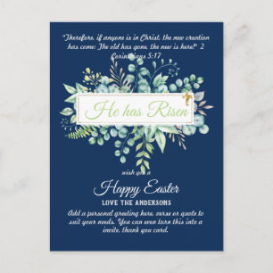 Cartões de PÁSCOA católicos Citação religiosa Vers