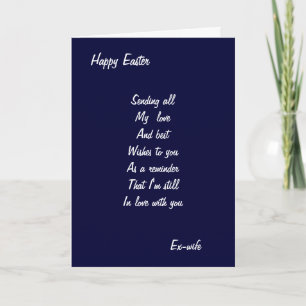 Cartões de páscoa ex-mulher